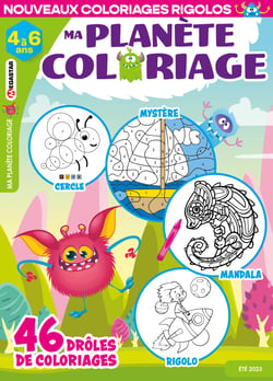 Ma planète coloriage 4-6 ans  Numéro 1