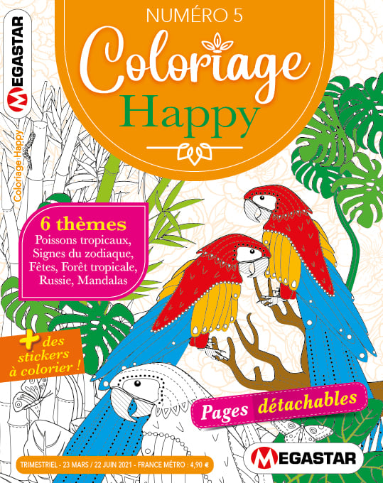 Coloriage Happy Numéro 5