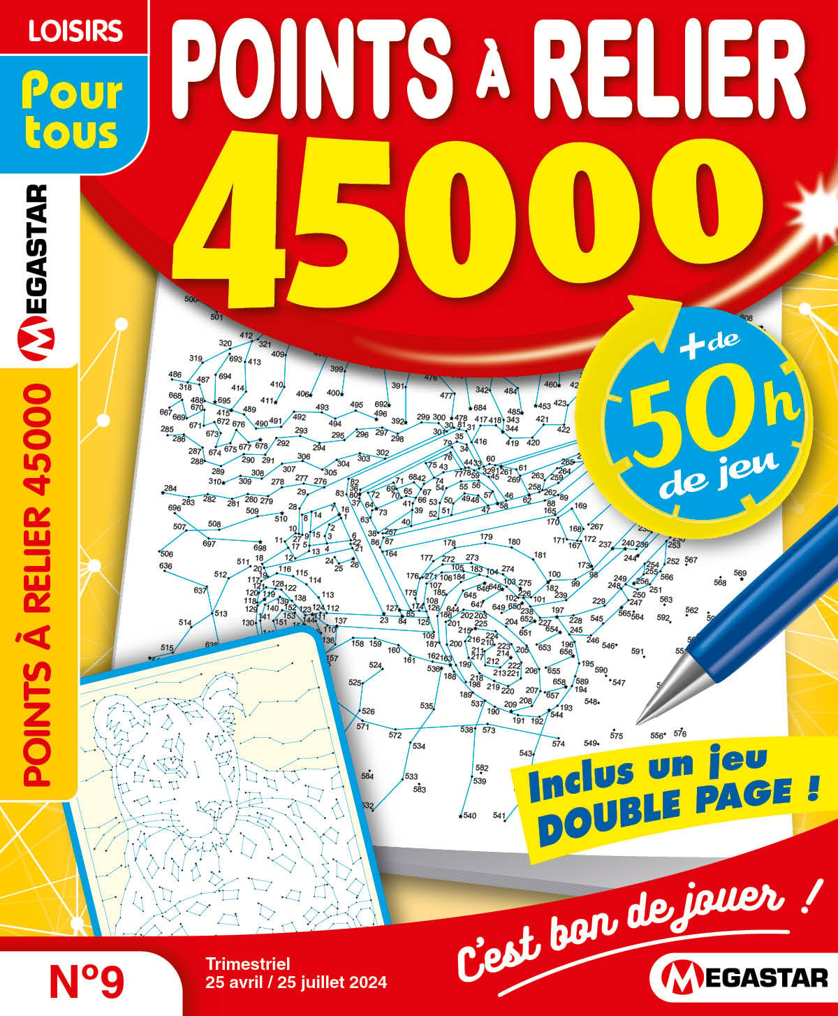 Points à relier 45 000 Numéro 9