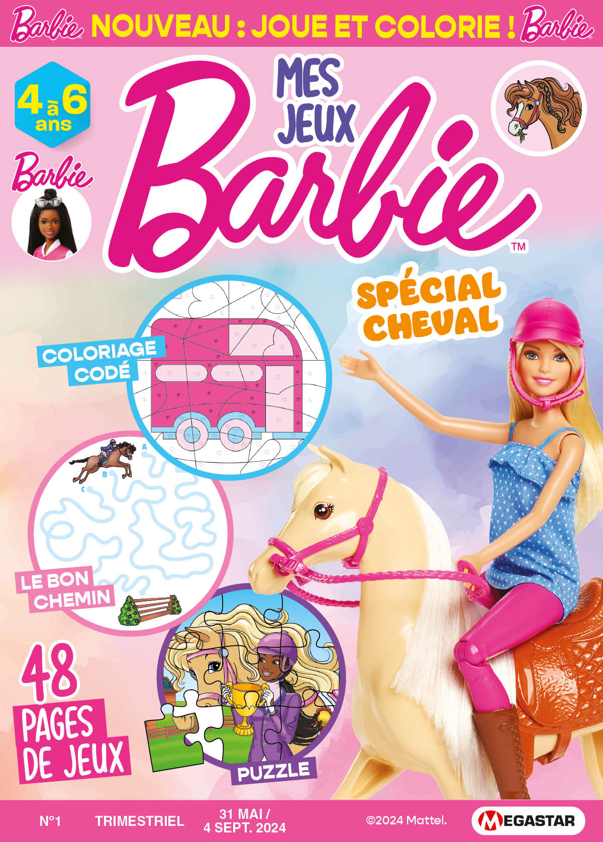 Megastar - Mes jeux Barbie 4 à 6 ans Numéro 1 | Jeux pour enfants